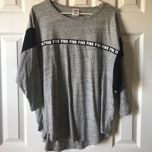 NWOT PINK Victoria’s Secret 3/4 sleeve shirt